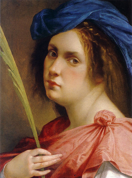 450px-Artemisia_Gentileschi_Selfportrait_Martyr