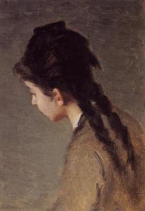 Eva_Gonzalès_-_Portrait_of_Jeanne_Gonzales_in_Profile