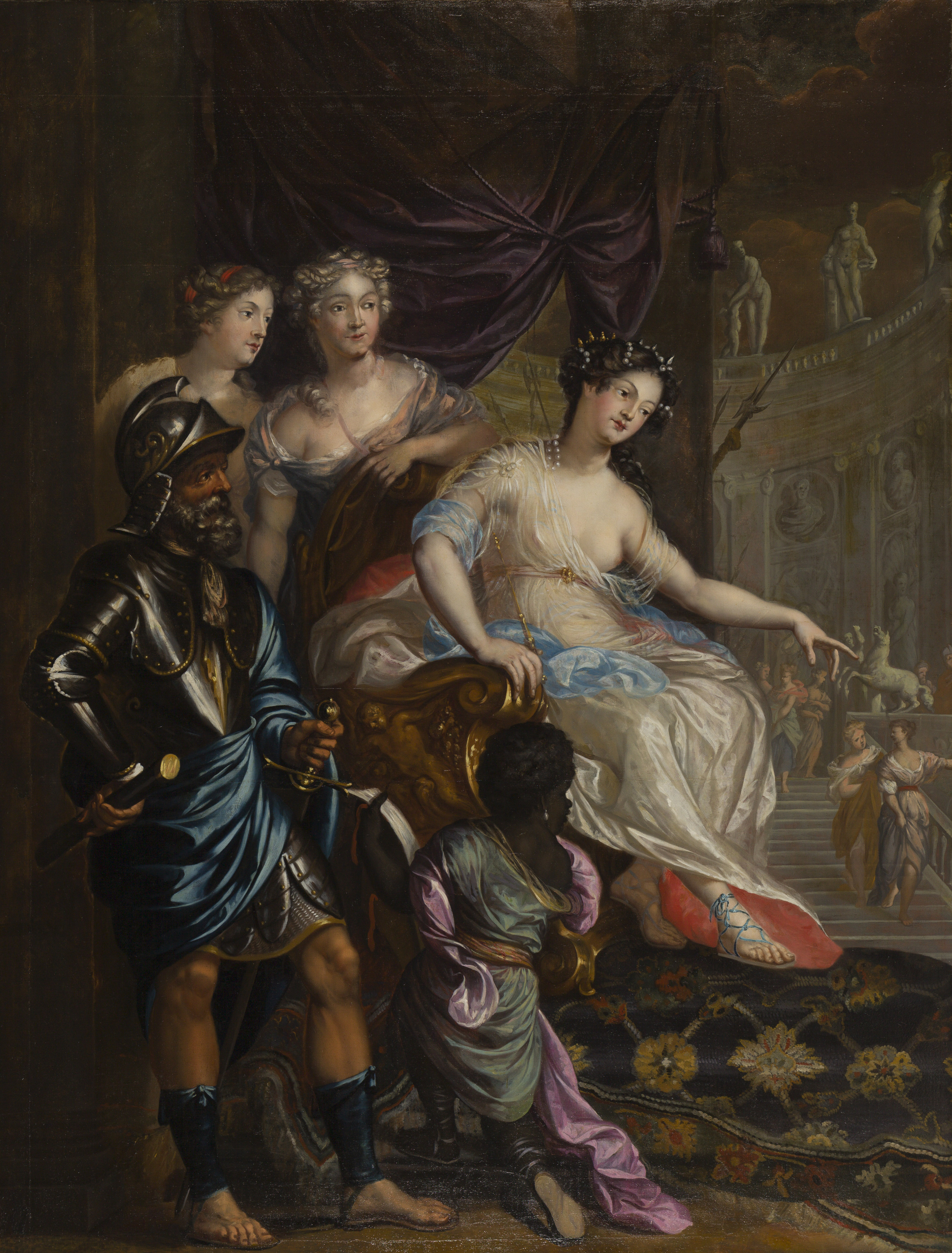 Augustinus en Mattheus Terwesten, Dido op de troon met bedienden - na restauratie.jpg