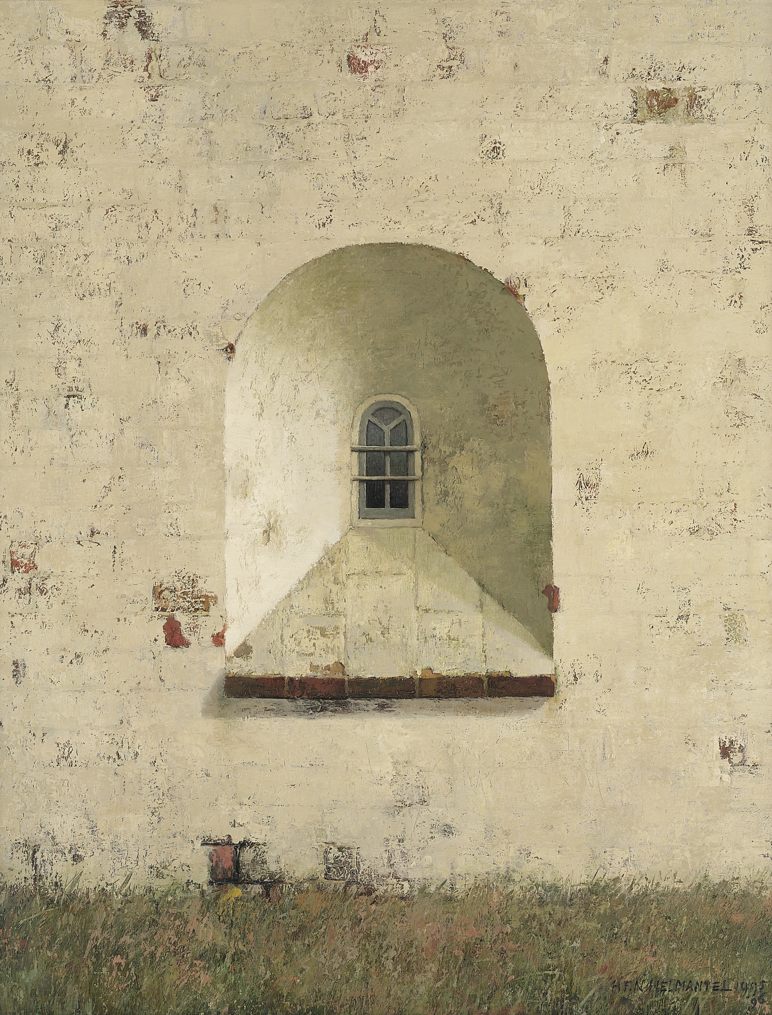 Henk Helmantel, Romaans venster in noordmuur vd kerk van Marsum, 1995, ©Art Revisited, Tolbert.jpg